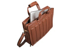 Genuine Leather Laptop Bag for Men - Office Bag, Brown - Fits Up to 14/15.6/16 Inch Laptop/MacBook - Laptop Messenger Bag/Side Shoulder Bag with Adjustable Strap - 1 Year Warranty