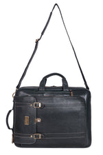 Genuine Leather Convertible Backpack 16 Inch Laptop Messenger Bag Multi-Functional Business Briefcase for Men & Women