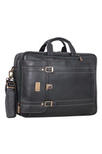 Genuine Leather Convertible Backpack 16 Inch Laptop Messenger Bag Multi-Functional Business Briefcase for Men & Women