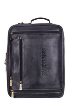 Genuine Leather Convertible Backpack 16 Inch Laptop Messenger Bag Multi-Functional Business Briefcase for Men & Women