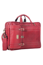 Genuine Leather Convertible Backpack 16 Inch Laptop Messenger Bag Multi-Functional Business Briefcase for Men & Women