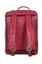 Genuine Leather Convertible Backpack 16 Inch Laptop Messenger Bag Multi-Functional Business Briefcase for Men & Women