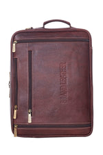 Genuine Leather Convertible Backpack 16 Inch Laptop Messenger Bag Multi-Functional Business Briefcase for Men & Women