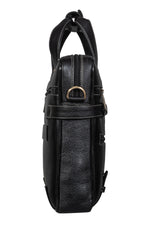 BRAND LEATHER Laptop Bag for Men - Genuine Leather Messenger Bag for Office - Fits up to 16 Inch Laptop -Brown Shoulder Bag with Multiple Compartments - Executive Leather Bag for Work and Travel