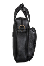 BRAND LEATHER Genuine Leather Laptop Bag for Men - Office Bag, Brown - Fits Up to 14/15.6/16 Inch Laptop/MacBook - Laptop Messenger Bag/Side Shoulder Bag with Adjustable Strap - 1 Year Warranty