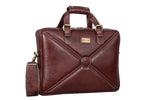 BRAND LEATHER Laptop Bag for Men - Genuine Leather Messenger Bag for Office - Fits up to 16 Inch Laptop -Brown Shoulder Bag with Multiple Compartments - Executive Leather Bag for Work and Travel