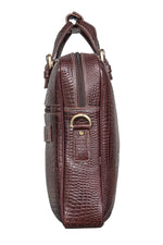 BRAND LEATHER Laptop Bag for Men - Genuine Leather Messenger Bag for Office - Fits up to 16 Inch Laptop -Brown Shoulder Bag with Multiple Compartments - Executive Leather Bag for Work and Travel