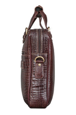 BRAND LEATHER Laptop Bag for Men - Genuine Leather Messenger Bag for Office - Fits up to 16 Inch Laptop -Brown Shoulder Bag with Multiple Compartments - Executive Leather Bag for Work and Travel