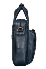 BRAND LEATHER Genuine Leather Laptop Bag for Men - Office Bag, Brown - Fits Up to 14/15.6/16 Inch Laptop/MacBook - Laptop Messenger Bag/Side Shoulder Bag with Adjustable Strap - 1 Year Warranty