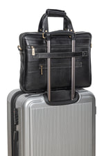 BRAND LEATHER Laptop Bag for Men - Genuine Leather Messenger Bag for Office - Fits up to 16 Inch Laptop -Brown Shoulder Bag with Multiple Compartments - Executive Leather Bag for Work and Travel