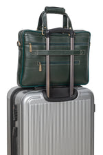 BRAND LEATHER Laptop Bag for Men - Genuine Leather Messenger Bag for Office - Fits up to 16 Inch Laptop -Brown Shoulder Bag with Multiple Compartments - Executive Leather Bag for Work and Travel