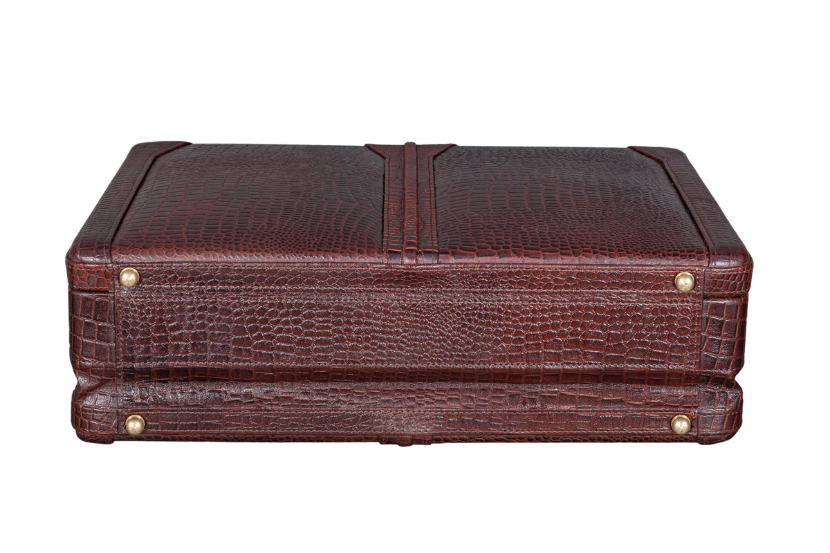 BRAND LEATHER Genuine Leather 20 L, 25 L, 30 L Briefcase For Men Use For Office|Business|Travel