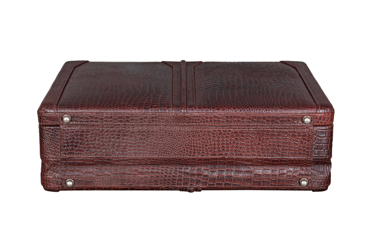 BRAND LEATHER Genuine Leather 20 L, 25 L, 30 L Briefcase For Men Use For Office|Business|Travel