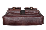 BRAND LEATHER Laptop Bag for Men - Genuine Leather Messenger Bag for Office - Fits up to 16 Inch Laptop -Brown Shoulder Bag with Multiple Compartments - Executive Leather Bag for Work and Travel