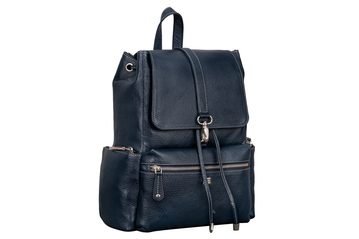 BRAND LEATHER Genuine Leather Stylish Women's Backpack Use for College|School|Office|Travel