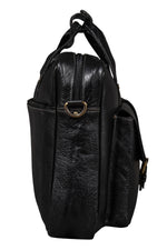 BRAND LEATHER Laptop Bag for Men - Genuine Leather Messenger Bag for Office - Fits up to 16 Inch Laptop -Brown Shoulder Bag with Multiple Compartments - Executive Leather Bag for Work and Travel