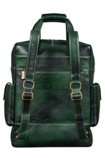 BRAND LEATHER Full Grain Buffalo - Hide Leather Backpack Large Capacity 15/15.6/16/17 Inch Laptop Bag Multi Pockets Travel Daypack