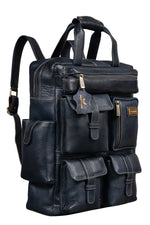 BRAND LEATHER Full Grain Buffalo - Hide Leather Backpack Large Capacity 15/15.6/16/17 Inch Laptop Bag Multi Pockets Travel Daypack