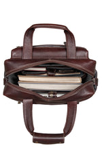 BRAND LEATHER Full Grain Buffalo - Hide Leather Backpack Large Capacity 15/15.6/16/17 Inch Laptop Bag Multi Pockets Travel Daypack