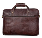 BRAND LEATHER Laptop Bag for Men - Genuine Leather Messenger Bag for Office - Fits up to 16 Inch Laptop -Brown Shoulder Bag with Multiple Compartments - Executive Leather Bag for Work and Travel